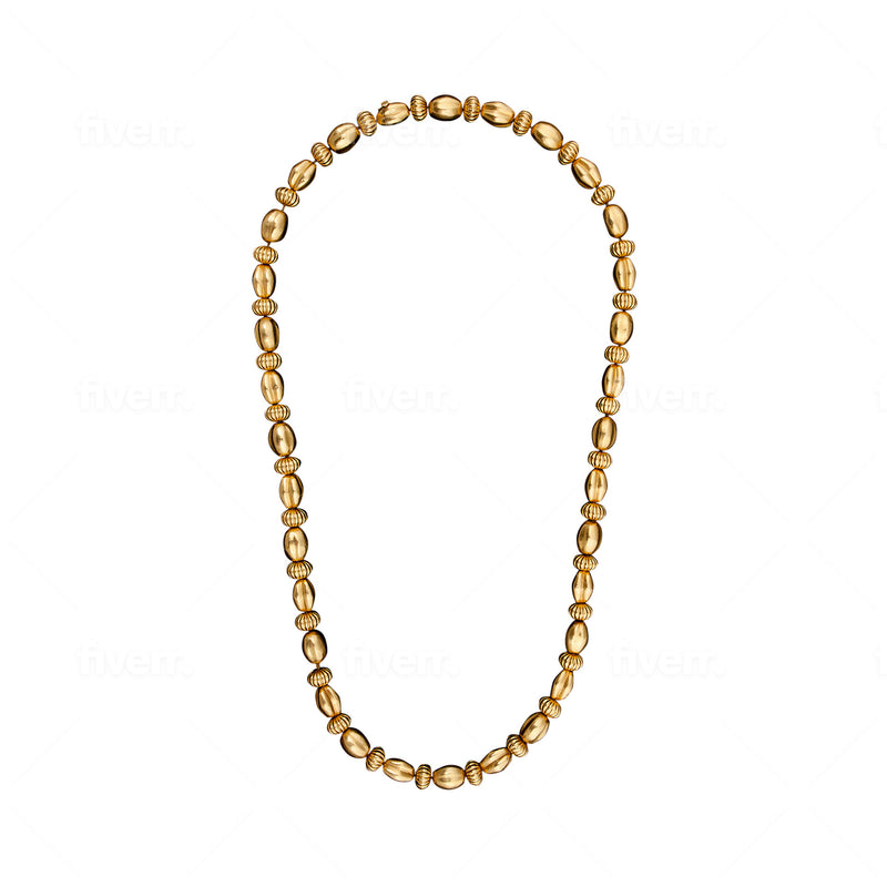 Lalaounis Yellow Gold Bead Necklace