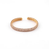 Avakian Pink, White and Yellow Diamond-set Bangles