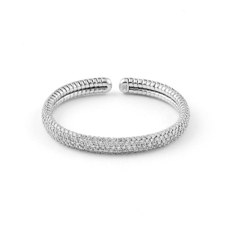 Avakian Pink, White and Yellow Diamond-set Bangles