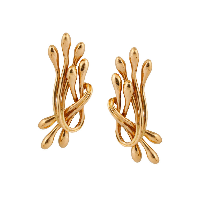 Lalaounis Gold "Biosymbol" Earrings