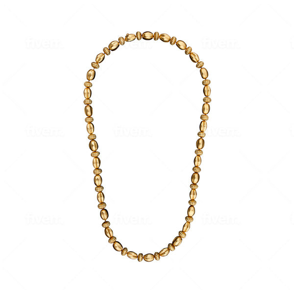 Lalaounis Yellow Gold Bead Necklace